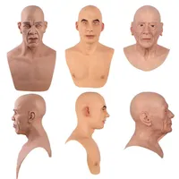 Eyung Realistic Silicone Mask Halloween Charles Party Full Head Masquerade Props Crossdresser Drag Queen Masks Christmas Q0806248U