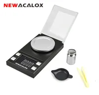 Newacalox 50G100G0001G LCD Digitalschmuck Scales Labor Gewicht Hochgenauige Skala Medizinische tragbare Mini -Elektronikbilanz C16446826