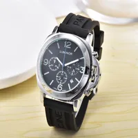 Gift Mens Luxry Famous Big Leather Silicone Automatic Mouvement Men Men de montre Full Functional Mens Wrists Gift268F