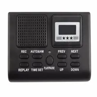 Mini Digital Telephone Voice Recorder Phone Call Monitor With LCD Display Clock Function Support SD Card Dictaphone Phone Logger2260