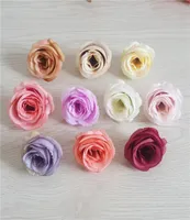 100pcs 5cm k￼nstlicher Seiden Vintage Retro Rose Camellia Japonica Blumenkopf Knospe f￼r DIY -Kleidung Kopfbedeckungsk￤se Dekoratives Accessoire Wedd8667724