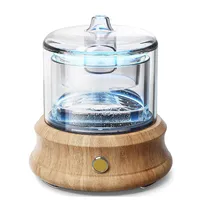 Humidifiers Glass Essential Oil Diffuser Humidifier Waterless Auto ShutOff Colors Lights Aroma Diffusers For Bedroom Home Yoga Gift 80ML 221107