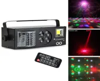 Dj Equipment 4 in1 Laser Lighting Flash Strobe Pattern Butterfly Derby DMX512 LED Lightinglamp disco KTV stage light Four function8112644