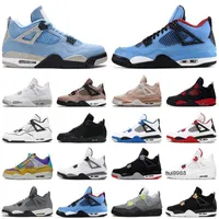 4 4s men Basketball Shoes University Blue White Oreo Taupe Haze Black Cat DIY Shimmer Cool Grey womens mens trainers sports sneakers size jorda