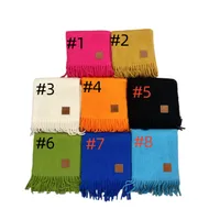 Scarves knit scarf set for men women winter wool Fashion designer cashmere shawl Ring luxury plaid check sciarpe echarpe homme
