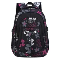 New Fashion Floral printing large capacity School Bags for Girls Brand Women Backpack Cheap Shoulder Bag Whole Kids Backpack Y18100705185a