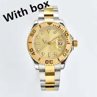 Mensificaci￳n para hombres Classic 41 mm Gold Watchs Breve de lujo Breve de agua luminosa de acero inoxidable