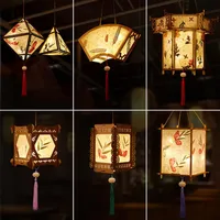 Fai da te in stile retrò cinese Portable Amazing Blossom Flower Light Party Lanterns Lanterns for Midautumn Festival Gift 220610306a