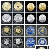 Arts and Crafts 2024 Presidente Donald Trump Coin Commemorative Save America Again Souvenir Colecci￳n Drop entrega de jard￭n de jardines Dhjzl