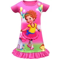 Girls Fancy Nancy Dress 2019 Vestidos de verano para ni￱os para ni￱as Vestidos de dibujos animados para ni￱as para ni￱as por 100-140 cm285t