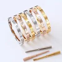 Braccialetti di braccialetti di braccialetti di braccialetti di cantieri di amore Accessori di moda Bracciale di lusso Accessori di moda Bangle di moda in lega in acciaio in acciaie
