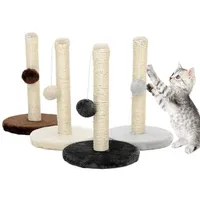 Sisal Rope Gat Ricella Scratching Post Kitten Pet Jumping Tower Tower With Ball Cats divano Protettore Arrampicata Torre Scratcher Tower 220620208H