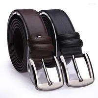 Belts Zpxhyhde Vaca De Cuero Genuino Lujo Correa Hombre Cinturones Para Hombres Nuevos Moda Camisa Classice Vintage Pin Hebilla