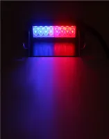 8 LED -bil lastbil akut flaskare sol Visor lysdioder strobe varningslampor Polis Flash Light 3 blinkande lägen 12V D203552426