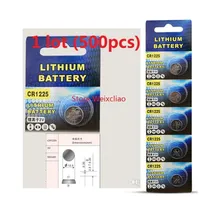 500pcs 1 Lotbatterien CR1225 3V Lithium Li Ion Taste Cell Batterie CR 1225 3 Volt Li-Ion Coin268n