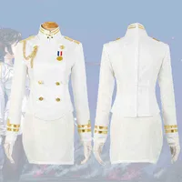 UWOWO Game Azur Lane Line Atago Line Takao Cosplay Costume White Mundur Squirt Heavy Cruiser Sexy Women Dress J220720
