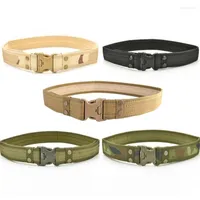 Belts Army Combat Quick Release Tactical Belt Men Plastic Buckle Canvas Waistband Cinturones Hunting Camouflage Waist Strap