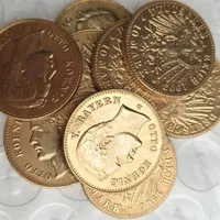 풀 세트 1902-1912 9pcs 독일 바바리아 10 마크 골드 도금 사본 동전 금속 크래프트 288a