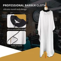 Other Hair Cares Silicone Round Neck Gown Hairdresser Cape Adjustable Stripe Haircut Hairdressing Barber Cloth Waterproof Apron For 221107