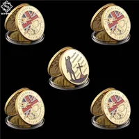 5PCS 1914-1918 제 1 차 세계 대전 100 주년 기념 공예 금 유로 챌린지 코인 컬렉션 메달 285V