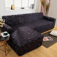 Luxurys Designers Corner Sofa Covers for Living Room Elastic Spandex Slipcoversカウチカバーストレッチソファタオルl形状カバー286f