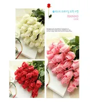 515Pcs Valentines Day Gifts Real Touch Flowers Rose Silk Latex Artificial For Wedding Decoration Fake Factory expert design4027500
