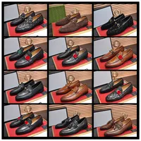 39 Model G Designer أحذية رسمية رجال من الرجال الأصليين الرجال اللباس أحذية Oxford للأحذية للرجال