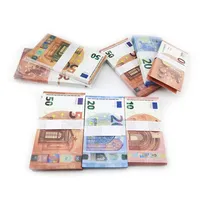 Party Supplies 2022 Fake Money Banknote 10 20 50 100 200 500 Dollar Euros Relist Toy Bar accessoires Copie de monnaie C￩nien Money Faux-Billet246i