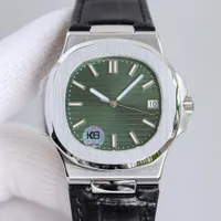 Top Watches Mensics Mechanical Olive Green Watch Transparent Back 40mm Sapphire Improifer Fashion Business Wristwatches Montre de Luxe