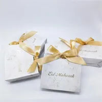 창조적 인 Eid Mubarak Candy Box Eid Mubarak 장식 가정 이슬람 무슬림 파티 용품을위한 Kareem 선물 호의 박스 211105282w를위한 Ramadan 장식