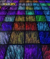 25PCSlot LED Dance Floor Wire 3D Dancing Floor SD Regel Lichte vloer Tegellichten voor Disco DJ Party Wedding5570173