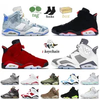 With Box Toro 6s Basketball Shoes Jumpman 6 Cool Grey Washed Denim Georgetown Red Oreo UNC Mint Foam Gold Hoops Black Infrared Bordeaux Mens Trainers Sports Sneakers