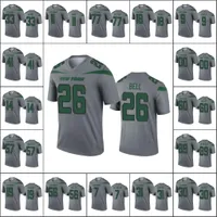 Jersey Wholesale Custom New York''Jets''Men #33 Jamal Adams 77 Mekhi Becton 11 Denzel Mims''NFL''Women Youth Gray Inverted Legend
