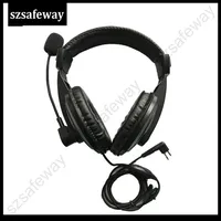 Two way radio headset with vox PPT push to talk and Swivel Boom Mic for walkie talkie Motorola CP040 CP200 GP300 GP88 etc286T