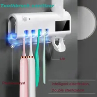 Home UES Tandpasta houders Dental-UV Tandborstel Sanitisator Sterilisator Schoonmakerij opberghouder Ultraviolet Germicidale Toothbush 2103222280