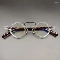 نظارة شمسية إطارات نظارات Betsion Round Circle Eyeglasses Frame Acetate Creative Men Gen