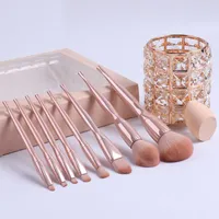 Makeup Brushes 8-piece Electroplated Skin Color Brush Set Beauty Tools Eye Shadow Blusher