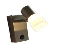 Topoch Bunk Bed Night Lights Lampe gebürstete Nickel -Finish -Schalter PMMAAL Gehäuse Richtung Einstellbarer 3W 200 lm bequemer Li4353672