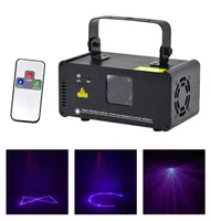 AUCD Mini Portable IR Remote 8 CH DMX Purple 150mW Laser Scanner Stage Lighting PRO DJ Party LED Show Projector Lights DMV1507081388
