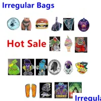 Packing Bags Empty Unique Shape 3 5G 7 0G Flower Mylar Bags Smell Proof Zipper Package Eighth Coochie Yunglb Runtz Mcruntz Backpack Dhxah