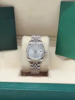 클래식 남성용 캐주얼 31mm 시계 완전 자동 기계적 스테인리스 스틸 케이스 스트랩 슈퍼 브라이트 미러 Montre de Luxe Wristwatch