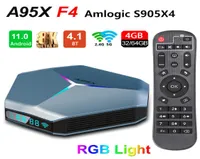 A95X F4 Android 11 TV Box AmLogic S905X4 Quad Core 4G 32G 24G 5G WiFi Bluetooth 8K RGB Light Smart TVBox5281696