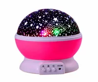 Ledertek Stars Starry Sky Led Gece Işık Projektörü Luminaria Moon Yenilik Masa Gece Lambası Pil USB Gece Işığı Çocuklar için 6967293