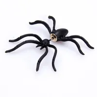 S3298 Gioielli Fashion Orecchino a perno singolo per donne orecchini di ragno nero
