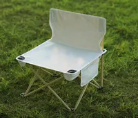 Gartensets im Freien leichte zusammenklappbare Rucksackpicknickstühle tragbare Campingstuhl mit Seitentaschen7477714