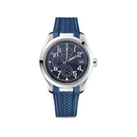 2021 New Mens Super Watch Quartz Mouvement Stop-Stop Strap Black Rubber et Bracelet en acier inoxydable Watches 1884 12 Numéro Wristwa257Q