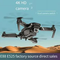 Aeromobile RC E88 E99 Pro Drone con angolo largo HD 4K 1080p Altezza doppia telecamera Hold wifi RC Footcopter Dron Gift Toy