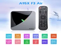 Android 90 RGB Light Smart TV Box AmLogic S905X3 USB30 1080P H265 4K 60FPS Google Play A95X F3 AIR 8K6822437