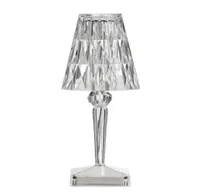 Design italiano acrilico kartell batteria lampada da tavolo ricarica lampada a led touch lampade brillanti di fiori brillanti sala el decor7442971