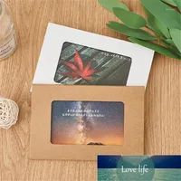 Wrap regalo retr￲ Kraft Paper Invito Ciglia di auguri con finestra Postcard Box Blank Po Wedding Party Buste1269K